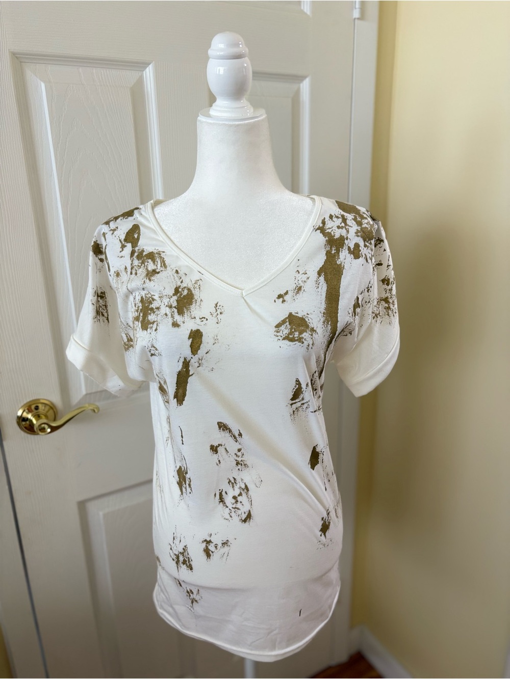 Cotton V-Neck t-shirt dress